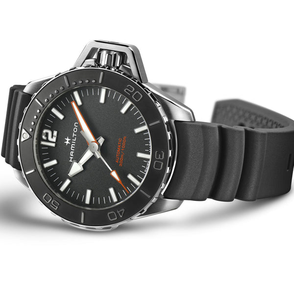 Hamilton 漢米爾頓卡其海軍Frogman蛙人潛水錶 46mm H77825330