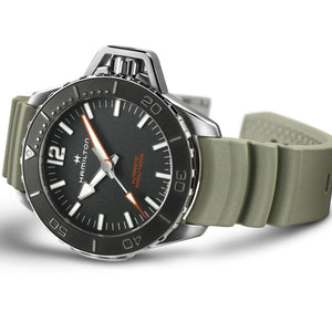 Hamilton 漢米爾頓卡其海軍Frogman蛙人潛水錶 46mm H77825331 - 新萬國鐘錶