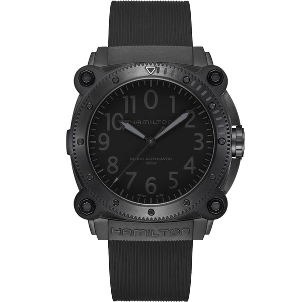 Hamilton 漢米爾頓卡其海軍鈦金屬1000米 BELOWZERO 46mm H78505330