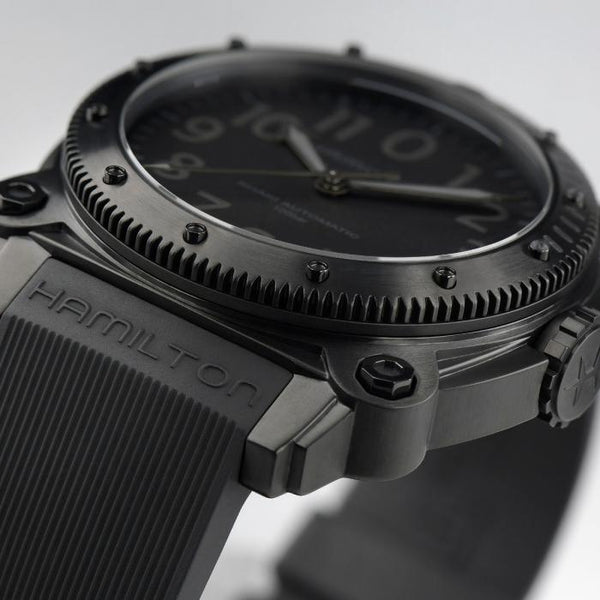Hamilton 漢米爾頓卡其海軍鈦金屬1000米 BELOWZERO 46mm H78505330