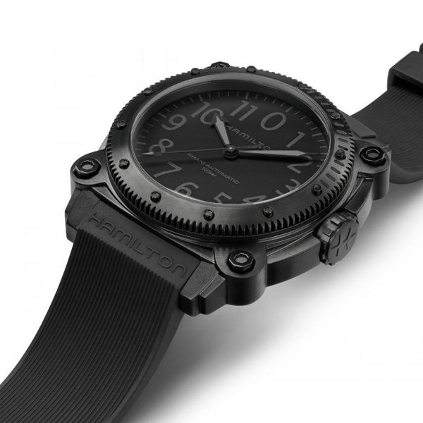 Hamilton 漢米爾頓卡其海軍鈦金屬1000米 BELOWZERO 46mm H78505330