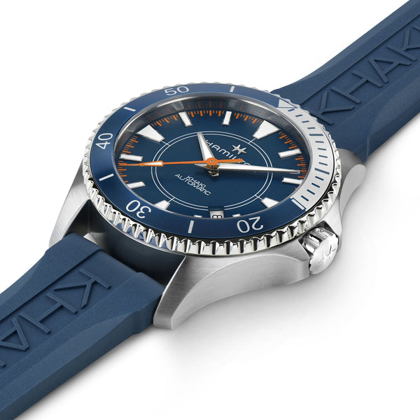 Hamilton 漢米爾頓卡其海軍SCUBA SYROCO 風力驅動高速艇特別版 40mm H82385340