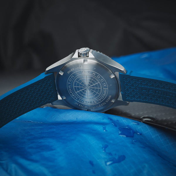 Hamilton 漢米爾頓卡其海軍SCUBA SYROCO 風力驅動高速艇特別版 40mm H82385340