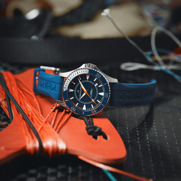 Hamilton 漢米爾頓卡其海軍SCUBA SYROCO 風力驅動高速艇特別版 40mm H82385340