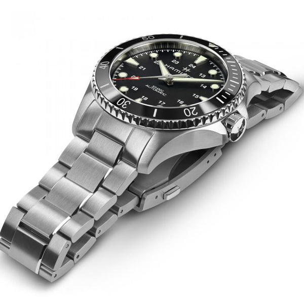 Hamilton 漢米爾頓 Khaki Navy Scuba 黑色陶瓷圈潛水錶 43mm H82515130