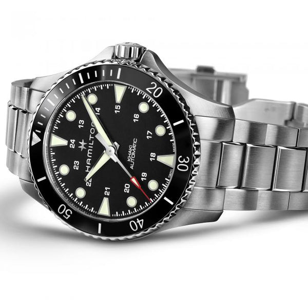 Hamilton 漢米爾頓 Khaki Navy Scuba 黑色陶瓷圈潛水錶 43mm H82515130