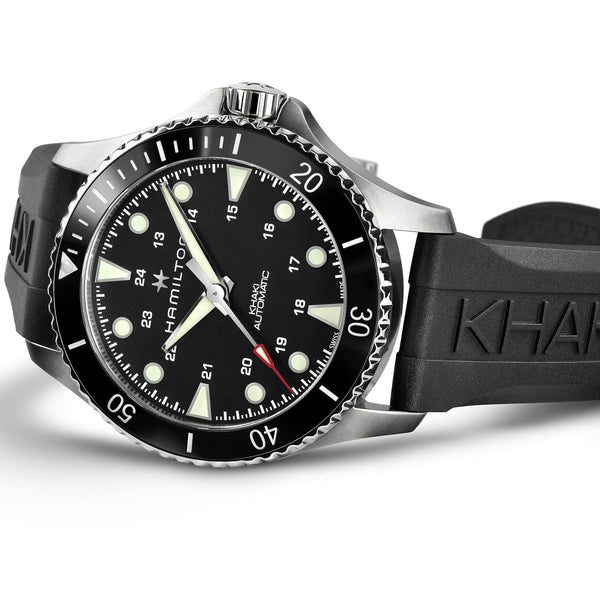 Hamilton 漢米爾頓 Khaki Navy Scuba 黑色陶瓷圈潛水錶 43mm H82515330
