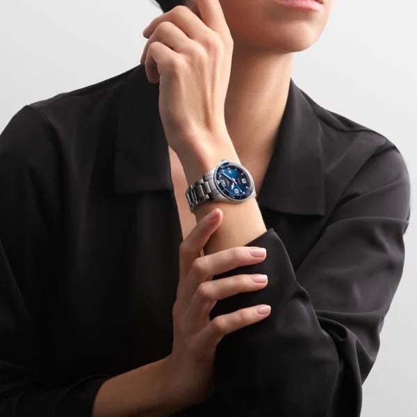 LONGINES 浪琴深海征服者系列浪鬼陶瓷潛水機械錶 39mm L37804966