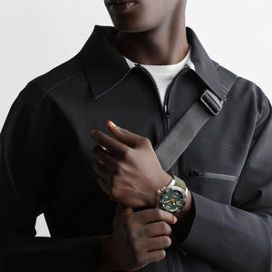 LONGINES 浪琴 HydroConquest 深海征服者系列浪鬼陶瓷潛水機械錶 43mm L37823069 綠金