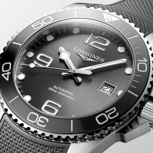LONGINES 浪琴深海征服者系列浪鬼陶瓷潛水機械錶 43mm L37824769 - 新萬國鐘錶
