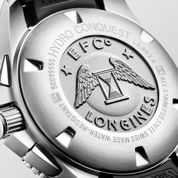 LONGINES 浪琴 HydroConquest 深海征服者系列浪鬼陶瓷潛水計時機械錶 43mm L38834569