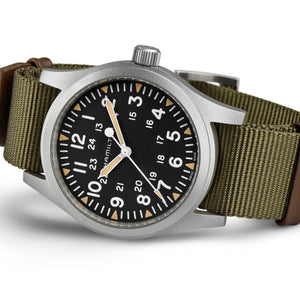 Hamilton 漢米爾頓 Khaki Field 卡其野戰手上鏈機械錶 42mm H69529933 - 新萬國鐘錶