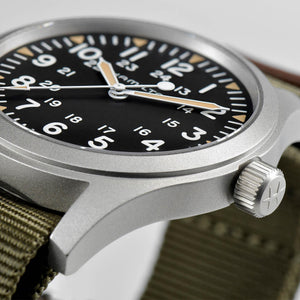 Hamilton 漢米爾頓 Khaki Field 卡其野戰手上鏈機械錶 42mm H69529933 - 新萬國鐘錶