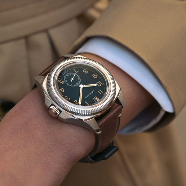 LONGINES 浪琴錶 PILOT MAJETEK 經典復刻飛行腕錶套裝版 43mm L28384539