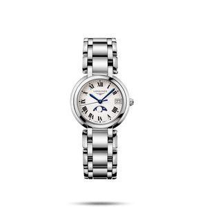 LONGINES 浪琴 PrimaLuna 新月羅馬月相石英女錶系列 30mm L81154716