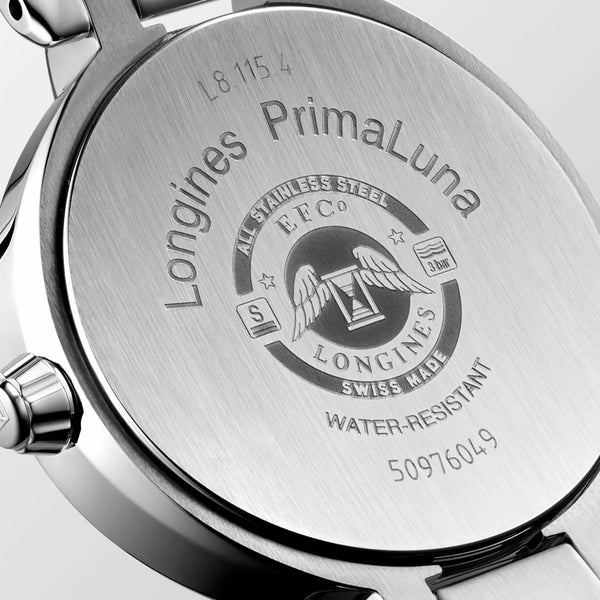 LONGINES PrimaLuna 浪琴 新月真鑽月相石英女錶系列 30mm L81154876
