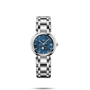LONGINES 浪琴 PrimaLuna  新月真鑽月相石英女錶 30mm L81154986