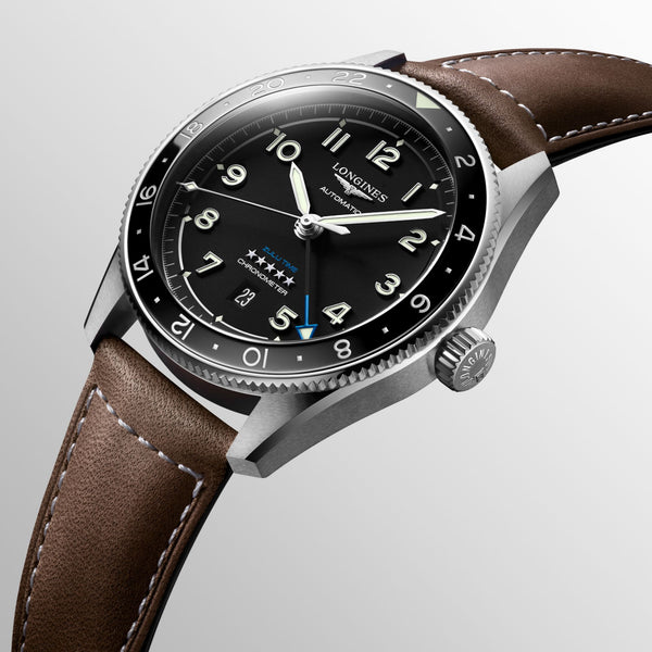 LONGINES 浪琴 Spirit Zulu Time 先行者系列世界時區腕錶 42mm L38124532