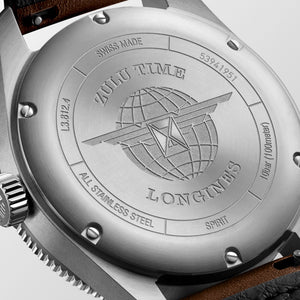LONGINES 浪琴 Spirit 先行者系列 Zulu Time 世界時區腕錶 42mm L38124532
