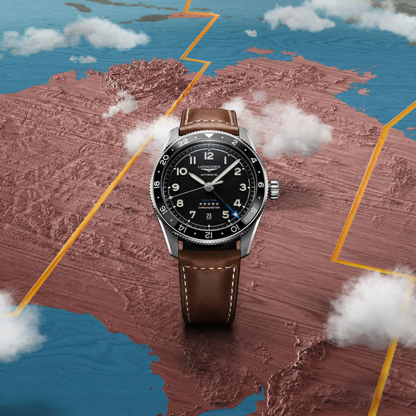 LONGINES 浪琴 Spirit Zulu Time 先行者系列世界時區腕錶 42mm L38124532