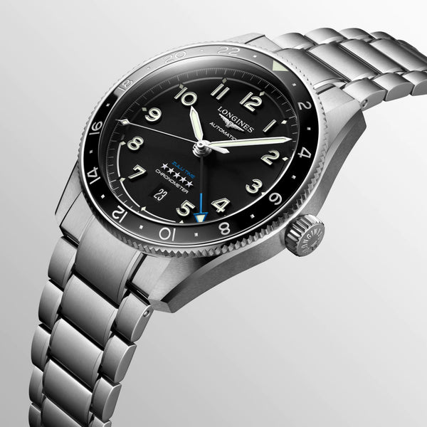 LONGINES 浪琴 Spirit Zulu Time 先行者系列世界時區腕錶 42mm L38124536