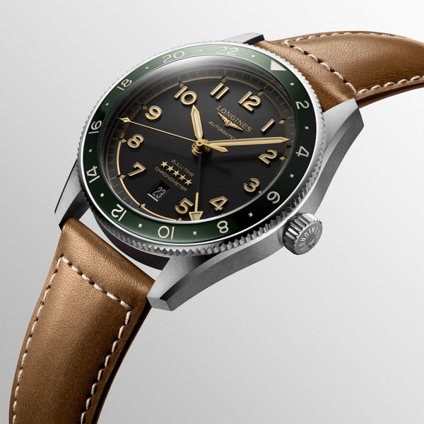LONGINES 浪琴 Spirit Zulu Time 先行者系列世界時區腕錶 42mm L38124632