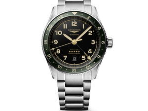 LONGINES 浪琴 Spirit Zulu Time 先行者系列世界時區腕錶 42mm L38124636 - 新萬國鐘錶