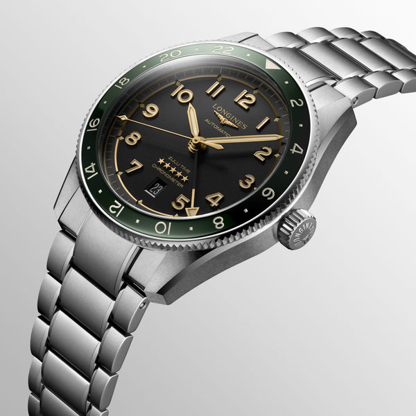 LONGINES 浪琴 Spirit Zulu Time 先行者系列世界時區腕錶 42mm L38124636