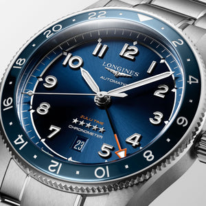 LONGINES 浪琴 Spirit Zulu Time 先行者系列世界時區腕錶 42mm L38124936