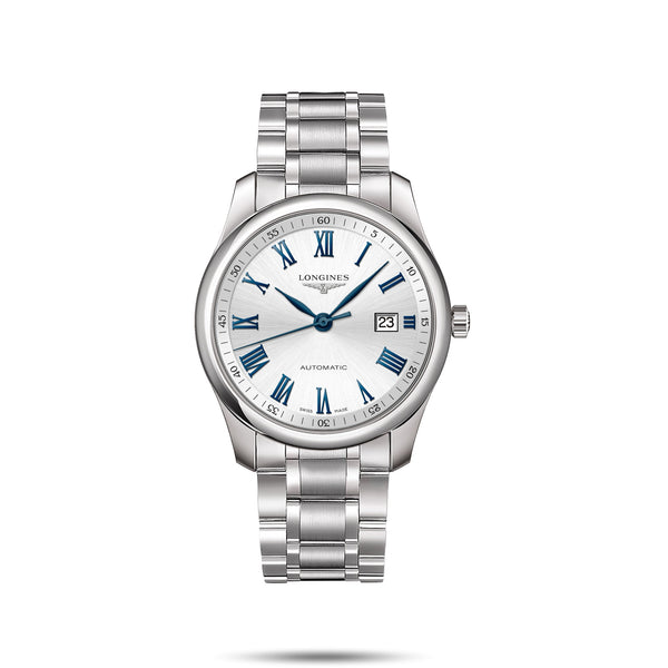 LONGINES 浪琴 MASTER 巨擘系列藍色羅馬字機械腕錶 40mm L27934796