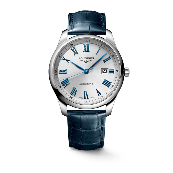 LONGINES 浪琴 MASTER 巨擘系列藍色羅馬字機械腕錶 42mm L28934792
