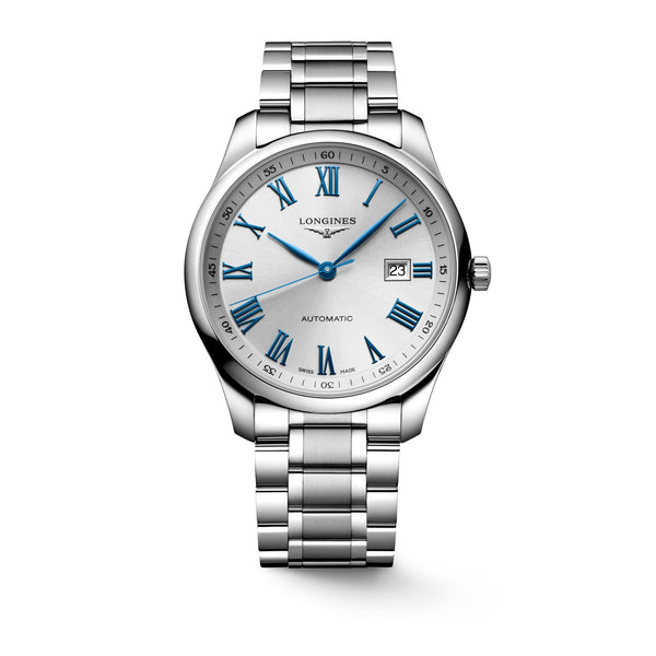 LONGINES 浪琴 MASTER 巨擘系列藍色羅馬字機械腕錶 42mm L28934796