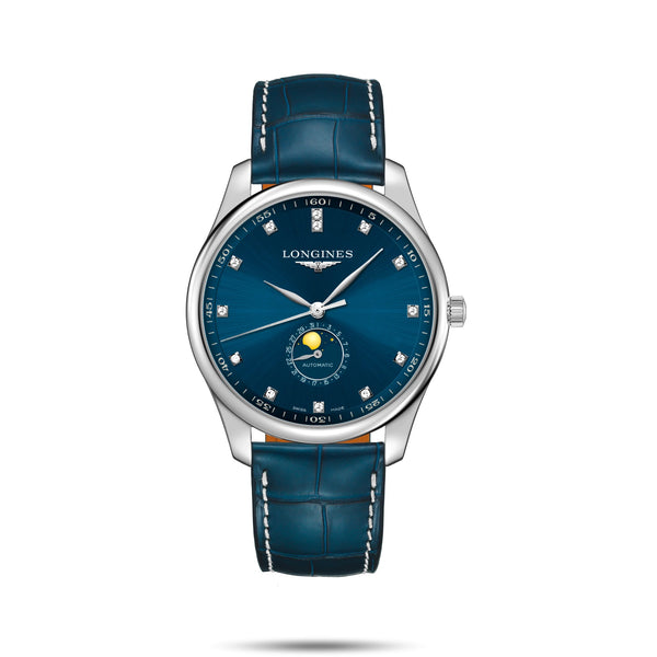 LONGINES 浪琴 MASTER 巨擘系列月相機械腕錶 藍面 42mm L29194970