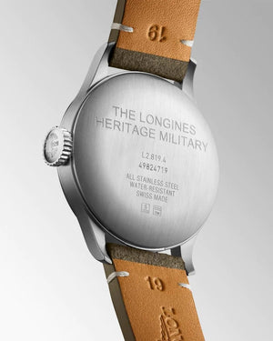LONGINES 浪琴 Heritage Military 復刻機械軍錶 38.5mm L28194932 - 新萬國鐘錶