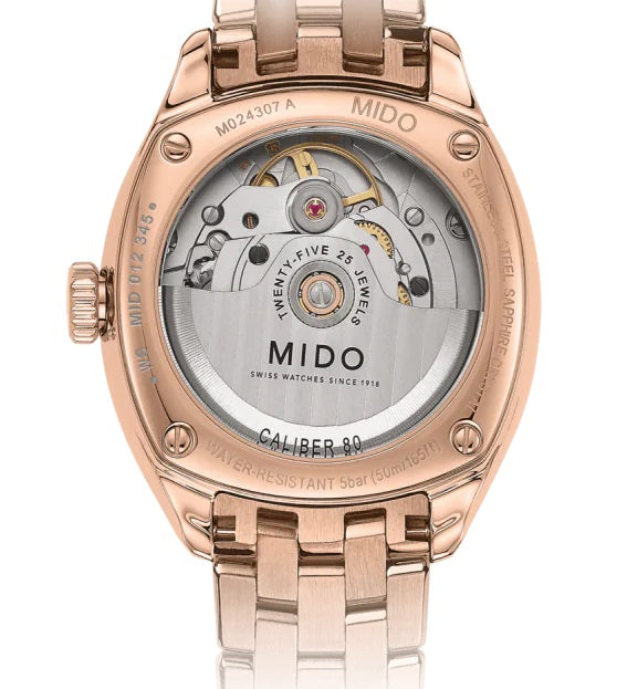 MIDO Belluna 美度皇室優雅雋永真鑽機械女錶  M0243073303600