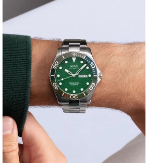 Mido Ocean Star 200C 美度海洋之星200米陶瓷圈腕錶 M0424301109100 綠面