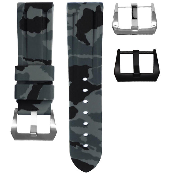 Horus Straps Panerai沛納海 - Luminor  錶徑 42/44/47mm適用 迷彩橡膠錶帶 - 新萬國鐘錶