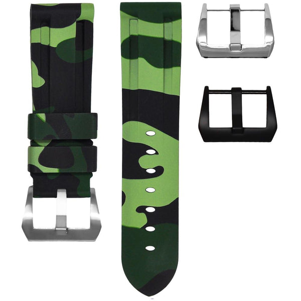 Horus Straps Panerai沛納海 - Luminor  錶徑 42/44/47mm適用 迷彩橡膠錶帶 - 新萬國鐘錶