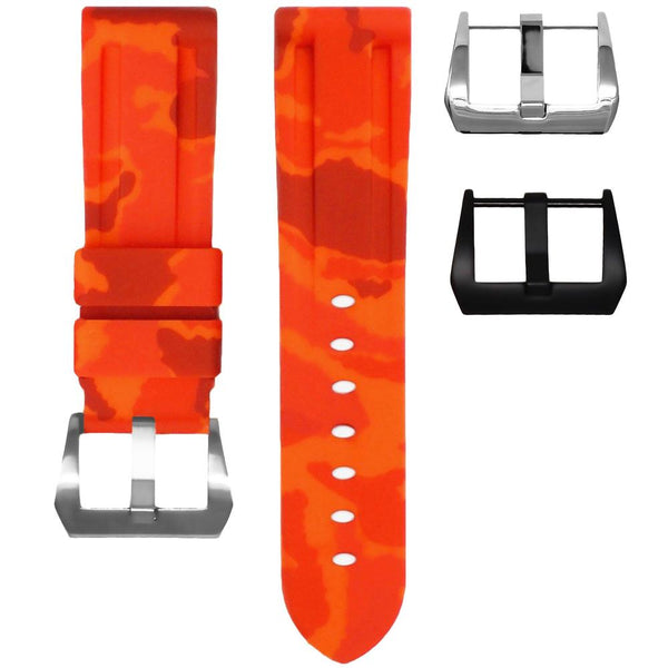 Horus Straps Panerai沛納海 - Luminor  錶徑 42/44/47mm適用 迷彩橡膠錶帶 - 新萬國鐘錶