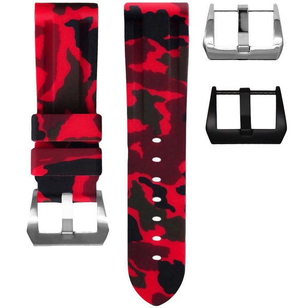 Horus Straps Panerai沛納海 - Luminor  錶徑 42/44/47mm適用 迷彩橡膠錶帶 - 新萬國鐘錶