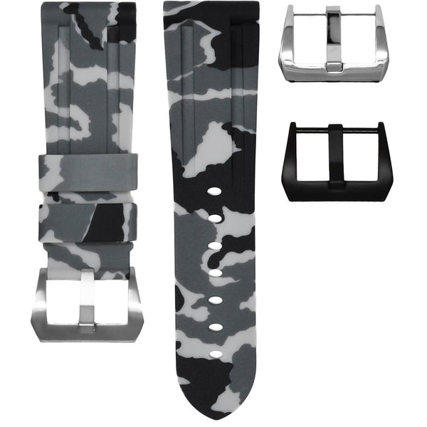 Horus Straps Panerai沛納海 - Luminor  錶徑 42/44/47mm適用 迷彩橡膠錶帶 - 新萬國鐘錶
