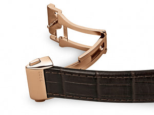 Rado 雷達錶 Coupole 晶璨系列玫瑰金PVD月相石英腕錶 34mm R22884935 - 新萬國鐘錶