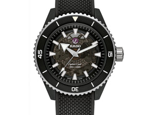 RADO 雷達錶 Captain Cook 庫克船長300米高科技陶瓷鏤空腕錶 43mm R32127156 - 新萬國鐘錶