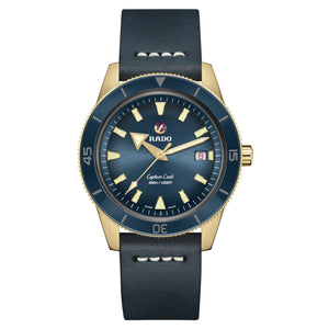 RADO 雷達錶 CAPTAIN COOK BRONZE 庫克船長青銅腕錶 藍面 42mm R32504205 - 新萬國鐘錶
