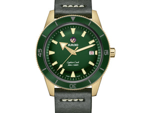 RADO 雷達錶 CAPTAIN COOK BRONZE 庫克船長青銅腕錶 綠面 42mm R32504315 - 新萬國鐘錶