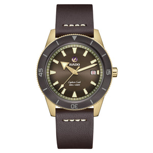 RADO 雷達錶 CAPTAIN COOK BRONZE 庫克船長青銅腕錶 棕面 42mm R32504306 - 新萬國鐘錶