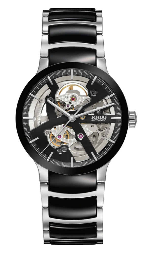 RADO 雷達錶 Centrix Automatic Open Heart 晶萃系列鏤空機械腕錶 R30178152