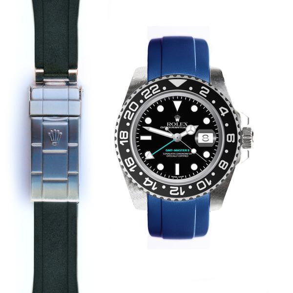 ROLEX 兩地時間 GMT Master II 陶瓷框 膠帶配原裝帶扣 - 新萬國鐘錶