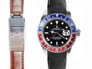 ROLEX 兩地時間 GMT MASTER I & II Everest 皮帶配勞力士原廠帶扣 - 新萬國鐘錶