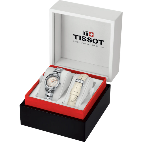 TISSOT 天梭 T-My Lady 珍珠貝女士腕錶 29.3mm T1320101111100